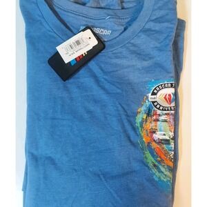 75th Anniversary Nascar 2XL‎ Unisex Brand Nwt Blue Graphics